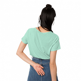 Футболка женская Jack Wolfskin Nata River Shortsleeve W light jade stripes