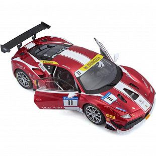 Коллекционная машина Bburago 1:24 Racing Ferrari 488 (18-26308) red