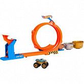 Машинка Hot Wheels 1:43 Monster Trucks Loop-And-Flip Trophy Challenge (JBX64)