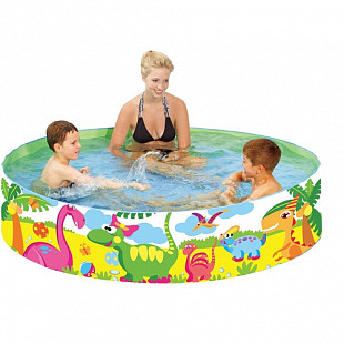 Бассейн каркасный Jilong Dinosaur Rigid Pool JL017128NPF