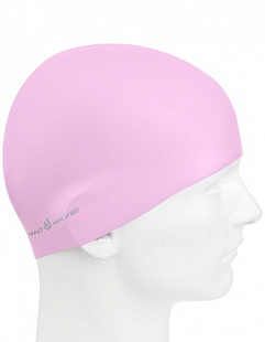 Шапочка для бассейна (плавания) взрослая Mad Wave Reverse Champion purple/pink