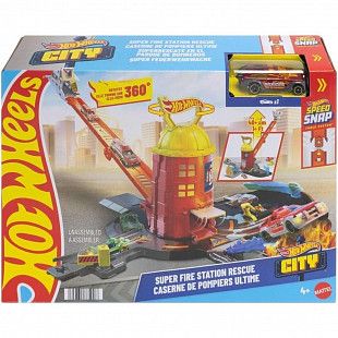 Игровой набор Hot Wheels City Super Fire Station (JHL95)