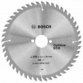 Диск пильный Bosch 190х30х2,5 мм Optiline Wood Eco 2608641790