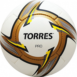 Мяч футбольный Torres Pro 5р F31815 White/Gold/Black