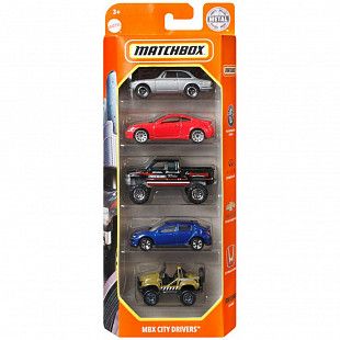 Набор машинок Matchbox MBX City Drivers 5 шт. (C1817 GVY42)