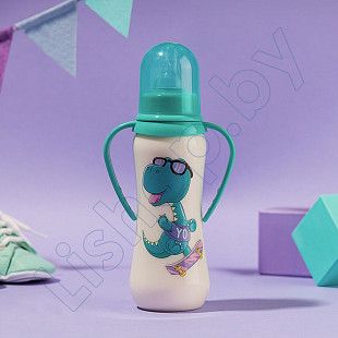 Бутылочка для кормления Baby Planet с ручками и узким горлышком 250 мл., 3 мес.+ (8428/4)