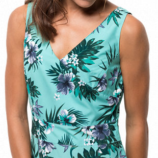 Платье женское Jack Wolfskin Wahia Tropical Dress aqua all over