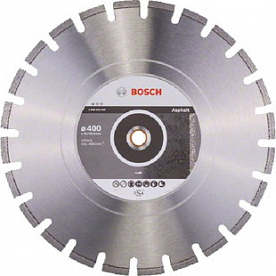 Алмазный круг Bosch 400х20/25,4 см по асфальту сегментный 2608602626