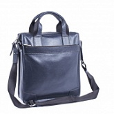 Мужская кожаная сумка Pola 1472 dark blue