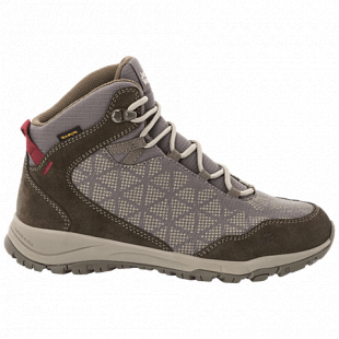 Ботинки женские Jack Wolfskin Activate Xt Texapore Mid W clay / burgundy