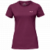 Футболка женская Jack Wolfskin Essential T Women wild berry