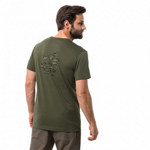 Футболка мужская Jack Wolfskin Rebel T M woodland green