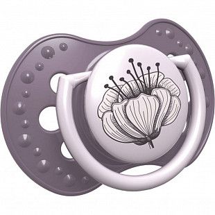 Пустышка силиконовая 0-3 мес. симметричной формы, динамическая LOVI Botanic (22/869girl) 2 шт.
