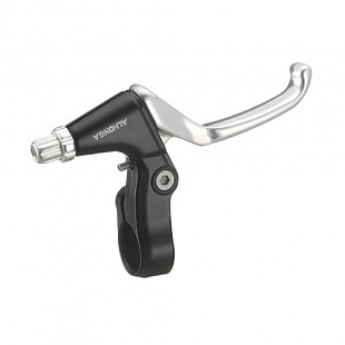 Тормозные ручки для V-brake Alhonga HJ-340ADV под 2 пальца black/silver ZTB12620