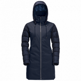 Пальто женское Jack Wolfskin Temple Hill Coat midnight blue