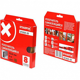 Уплотнитель Starfix E 10x4 мм 6м SF1010-02