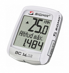 Велокомпьютер Sigma BC 14.12 white 38963