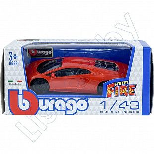 Машинка Bburago 1:43 Lamborghini Aventador LP 700-4 (18-30000/18-30231) orange