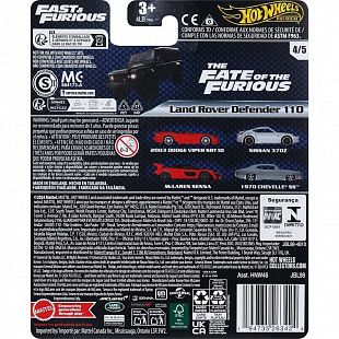 Машинка Hot Wheels Premium Fast & Furious Land Rover Defender 110 (HNW46 JBL98)