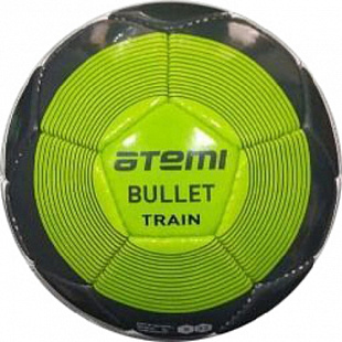 Мяч футбольный Atemi Bullet train PU 5р white/grey/green