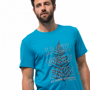 Футболка мужская Jack Wolfskin Island Hill T M blue reef