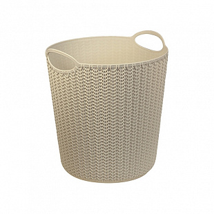 Корзина для бумаг Idea Вязание 10л white М2499