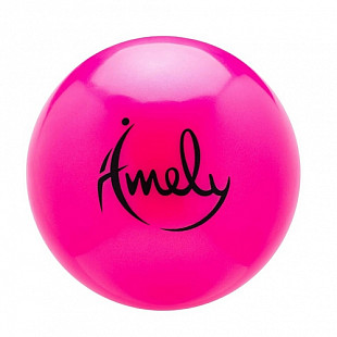 Мяч для художественной гимнастики Amely AGB-201 15 см pink