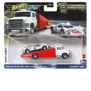 Машинка Hot Wheels Premium '66 Porsche 906 & Carry On HRV47 (FLF56 HRV47)