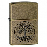 Зажигалка Zippo Tree of Life Antique Brass 29149
