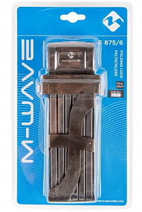 Замок велосипедный M-Wave складной 875 мм black 5-230194