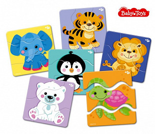 Пазлы макси Десятое Королевство ЗИГЗАГ Зверята 02501