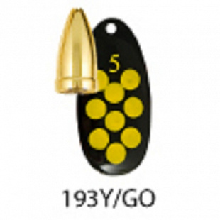 Блесна вертушка Akara C-5082 193 Yl/Go C-5082-4-193YL/GO