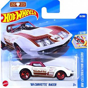 Машинка Hot Wheels Базовой коллекции '69 Corvette Racer 51/250 (5785 HYX01) mainline 2025