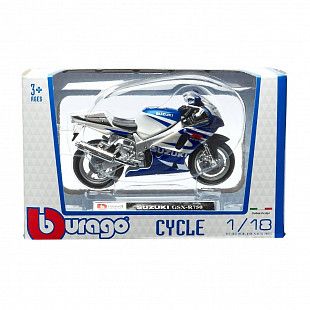 Мотоцикл Bburago 1:18 Suzuki GSX-R750 (18-51000/18-51008)