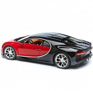 Машинка Bburago 1:18 Bugatti Chiron (18-11040) red/black