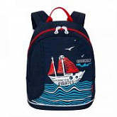 Рюкзак школьный GRIZZLY RK-078-3 /1 dark blue