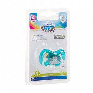 Пустышка Canpol babies Space Латексная Круглая 0-6 мес. (23/221_blu) blue