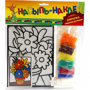 Игра Насыпь- наклей Цветы в горшке C-308-57238307