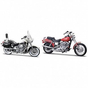 Набор мотоциклов Maisto 1:18 Harley Davidson 1993 FLSTN Heritage Softail + 1999 FXDL Dyna Low Rider 37301 (90'S)