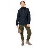 Ветрозащитная летняя куртка женская Jack Wolfskin Lakeside Jacket W midnight blue