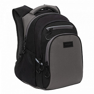 Рюкзак школьный GRIZZLY RB-150-4 /4 black/grey