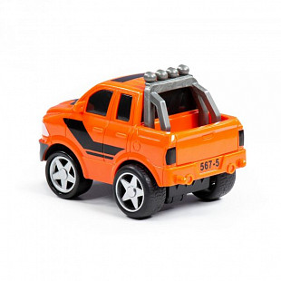 Автомобиль инерционный Полесье Крутой Вираж гоночный №4 78940 orange