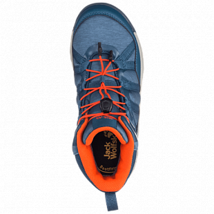 Ботинки детские Jack Wolfskin Thunderbolt Texapore Mid K blue / orange