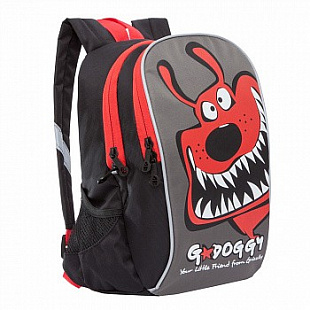Рюкзак детский GRIZZLY RK-079-3 /2 black/red