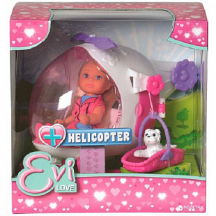 Куколка Evi Love и Спасательный вертолёт с собачкой 12 см (105739469)