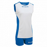 Волейбольная форма Givova Kit Volley Piper Kitv06 white/blue