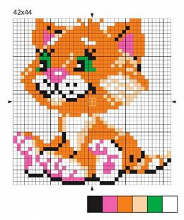 Набор для творчества Десятое Королевство Вышивка Котенок 01184