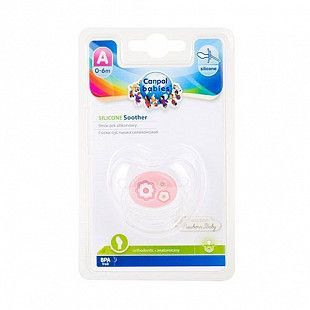 Пустышка Canpol babies Newborn Baby Силиконовая Ортодонтическая 0-6 мес. (22/565_pin) pink