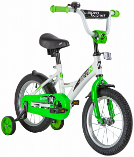 Велосипед Novatrack Strike 14" (2020) 143STRIKE.WTG20 white/green
