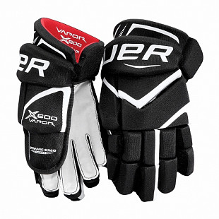 Перчатки хоккейные Bauer Vapor X600 Jr black/white